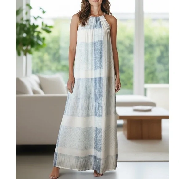 frye maxi dress FRYE Button Front Sage Green Casual Maxi Dress Size Small Trooper Summer